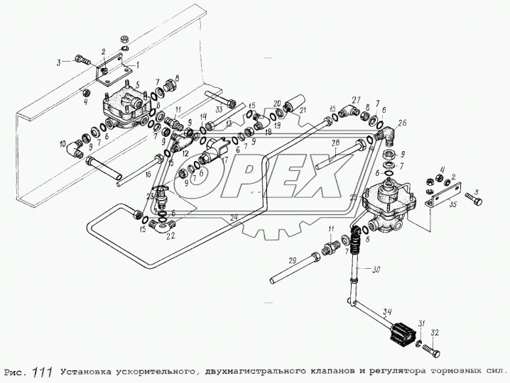 54323-3506136 Трубка ПВХ ф10; L=7620 Г=М16+К19/Г=М16+К19 МАЗ