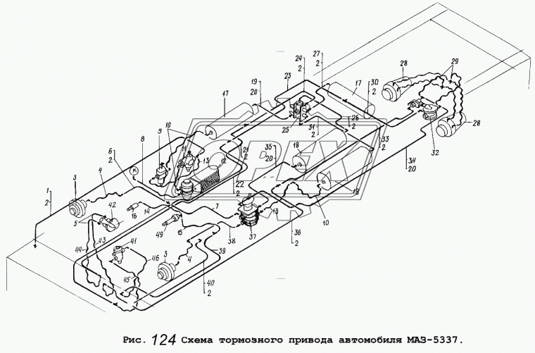 5551-3570210-20 Трубка (алюм.) со шлангом ф6; L=1500 Г=М12+К14/Г=М12+К14 МАЗ