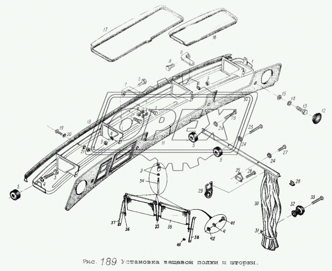 5551-5302020 Накладка стойки(на малую кабину); правая ОЗАА