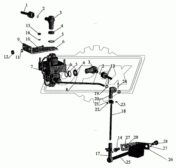 54321-3533014-010 Кронштейн МАЗ