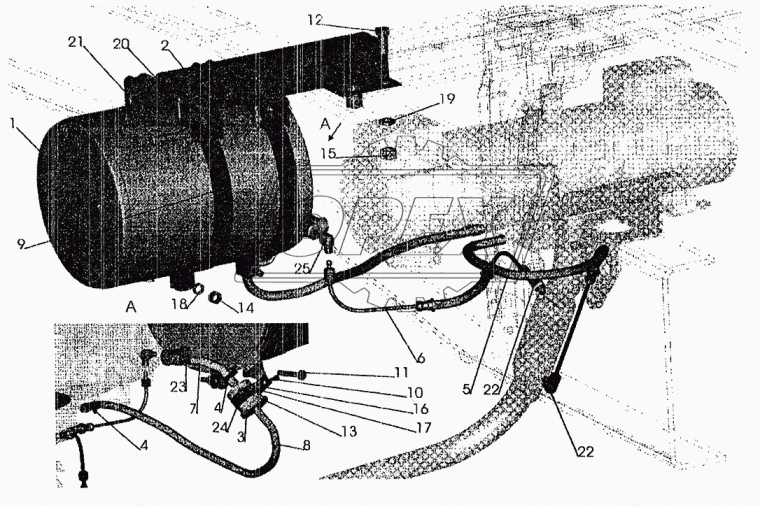 53362-1015926 Кронштейн топливного бачка МАЗ