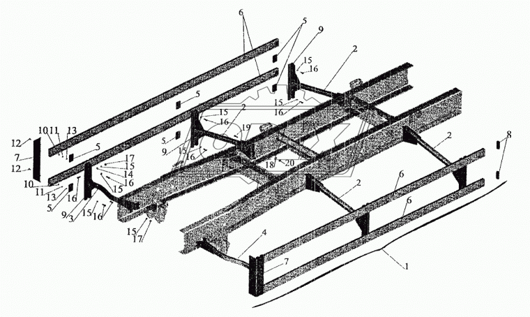 630308-2815050 Кронштейн щита предохранительного сб. МАЗ