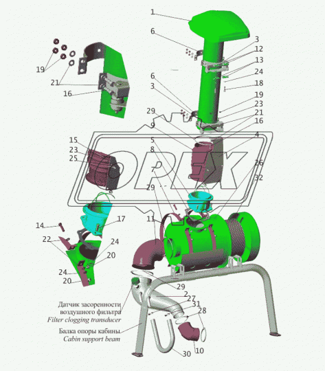 555105-1109350 Патрубок сб. (сталь) ф147 h=110 креп 4отв.ф10 МАЗ