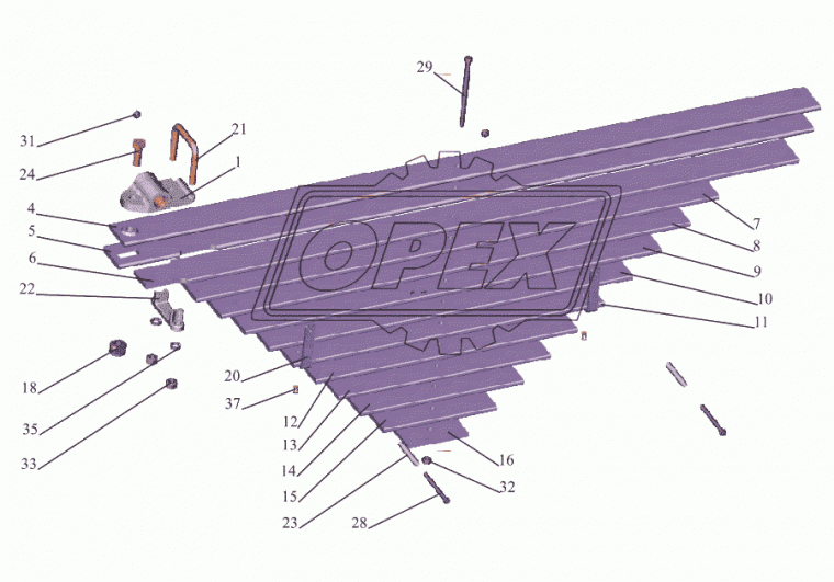 371704 Болт ГОСТ-7798 M12х200х1,25 Р=48 К=17 центровой рессоры; К=0 (головка шайба). замена на 371704