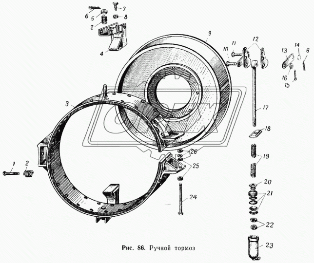 535А-3507086 пружина ленты возв. МАЗ