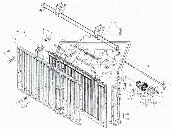 543-1310265 Пружина растяжная L=63 (20вит.) ф18х14 dвит=1,5 N303 МАЗ