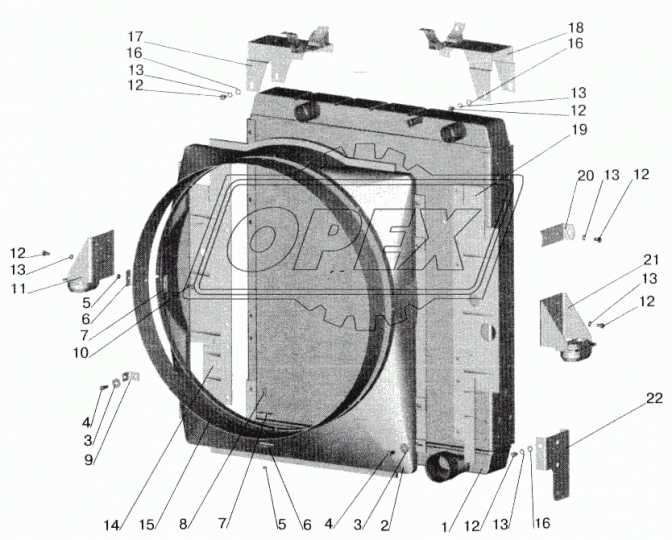 642290-1302111 Кронштейн крепления радиатора в сб. ТАИМ