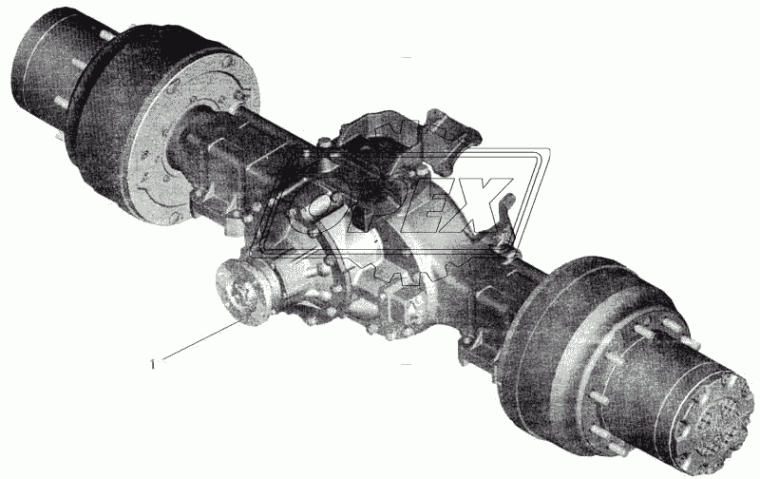 54326-2400012-52 Мост ведущий z=29/25 U=3,97 под АБС(картер-отливной) МАЗ