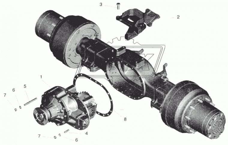 5440-2402034 Прокладка овальн. 370х530; 17отв.ф17/2отв.ф13, картера редуктора ЗМ БЕЛОГ