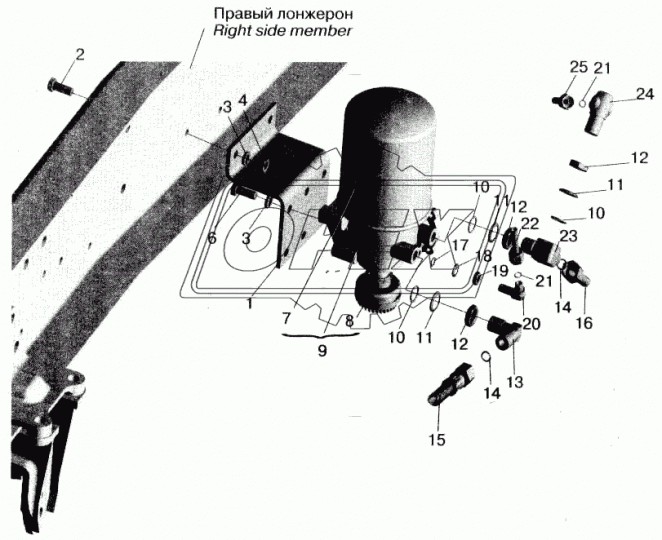 5516-3536010 Кронштейн МАЗ