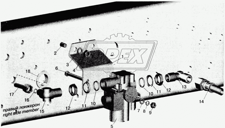63035-3538012 Кронштейн МАЗ