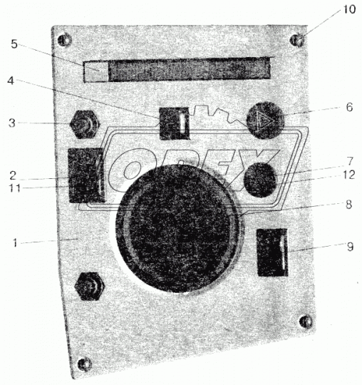 64229-3805018 Панель щитка приборов дополнительная МАЗ ОЗАА