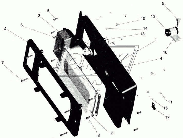 233064-01 Винт ГОСТ-17474 М6х14х1 с полупот.голов. (16х0х0) МАЗ