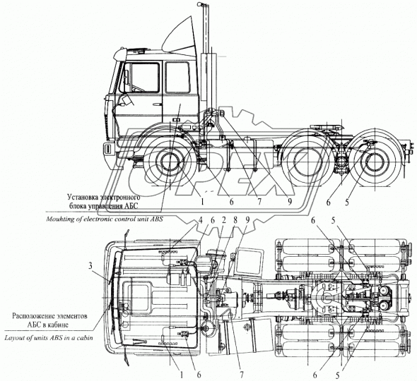 54402-3724763 Датчик ABS с кабелем L=1350 с датчиком 1006; Снята с производства. Заказывать: 54402-3724764 Экран