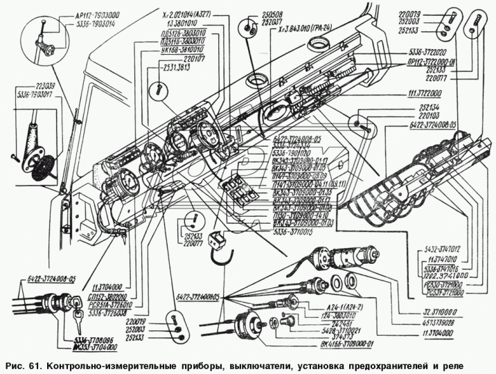 5336-3708096 Гайка (облицовка) крепления замка зажигания ПВХ М24х1 h=11 круглая С/И МАЗ