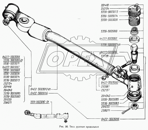 5336-3003083 Пыльник рулевого пальца МАЗ ф28х75, h=22; без кольца БРТ