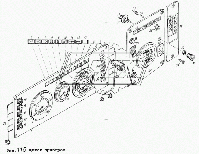 5434-3724012-50 ЖГУТ ЛЕВЫХ ВЫКЛЮЧАТЕЛЕЙ РЫБИНСК