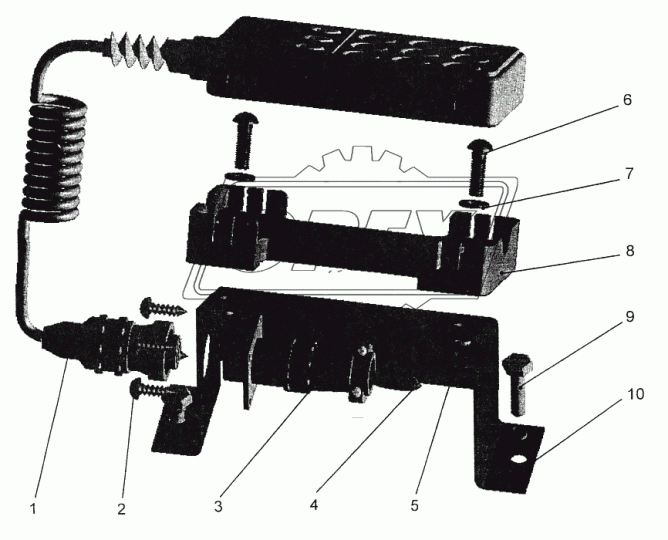 446 056 010 4 Крепление пульта дистанционного управления ECAS Wabco