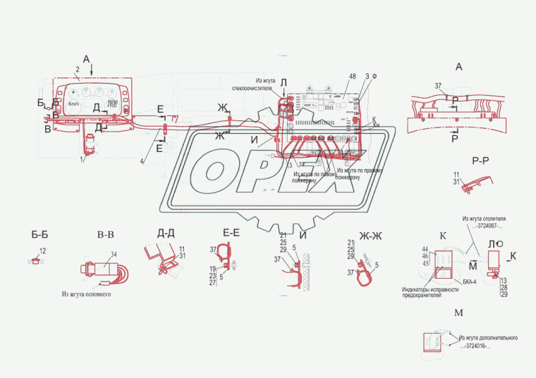 5440-3805010-000 Щиток приборов МАЗ н/о МАЗ