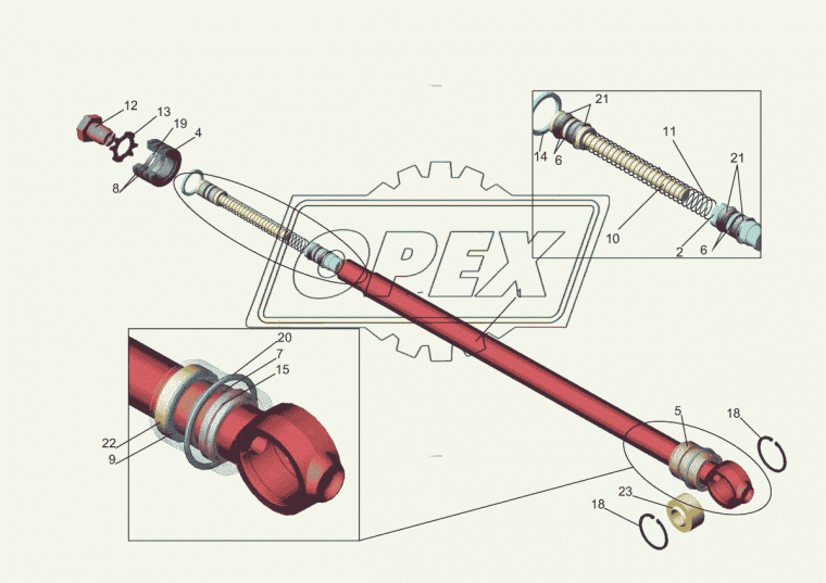 6430-5003214 Пружина С/И L=210 ф11х15 dвит=2 45вит. МАЗ