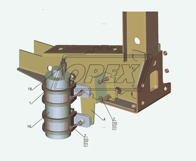 544020-8117055 Кронштейн МАЗ