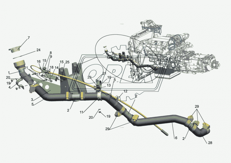 64302-1018025 Кронштейн L=140х25 2отв.ф9 скоба МАЗ