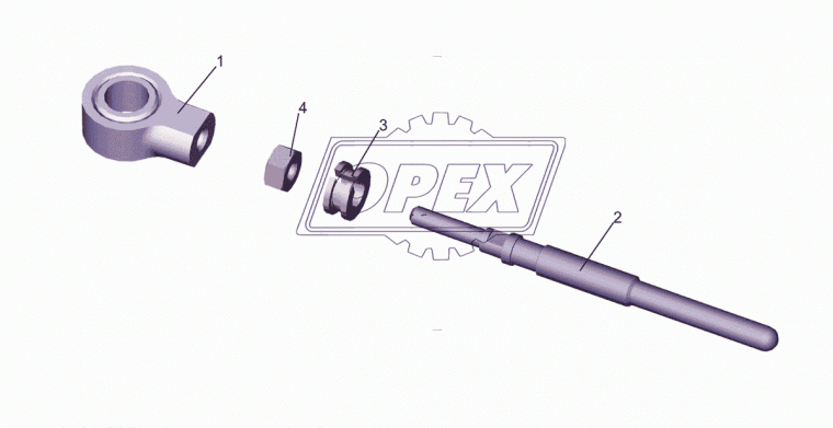 6430-1602560 Головка толкателя цилиндра сцепления МАЗ подпедального; (ф14) МАЗ