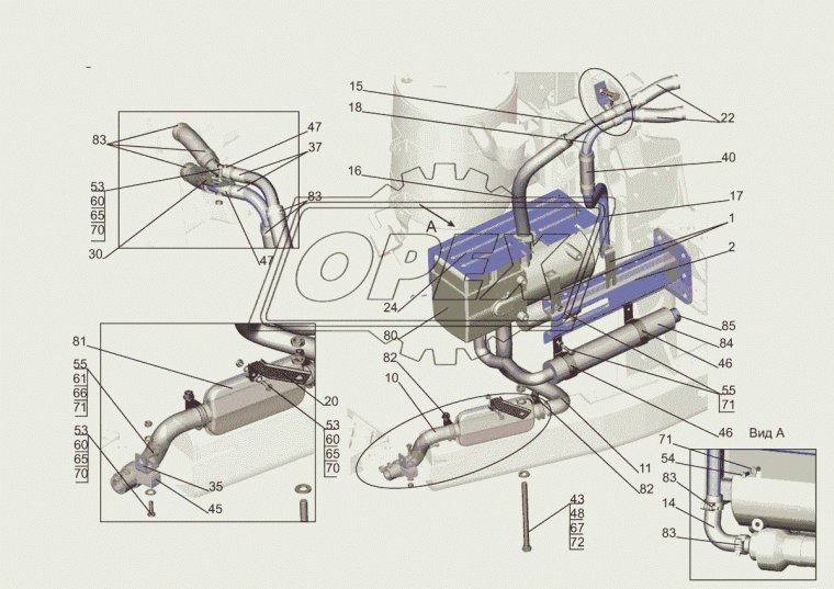 544019-1015616 Кронштейн ПЖД МАЗ