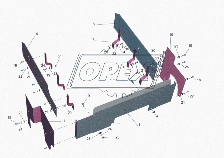 544019-1061012-006 Кронштейн МАЗ