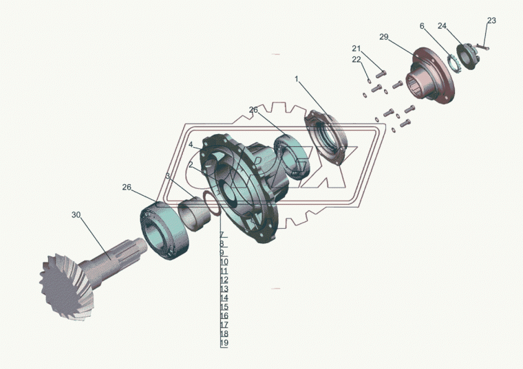 5440-2402017-020 Шестерня ведущая ЗМ МАЗ