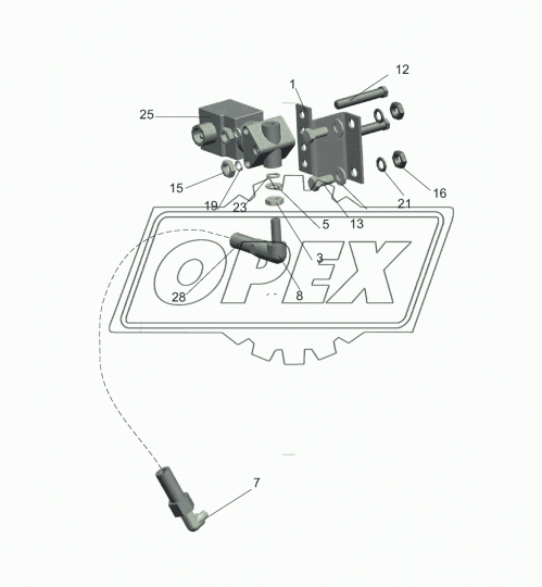 5440-2411054 Кронштейн МАЗ