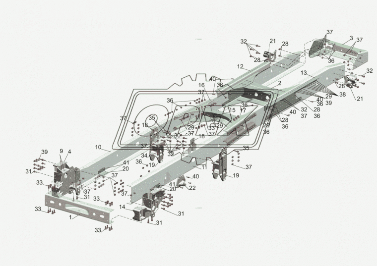 6430Е9-3403190 Кронштейн гидроусилителя руля (ГУР) (силового цилиндра) МАЗ МАЗ