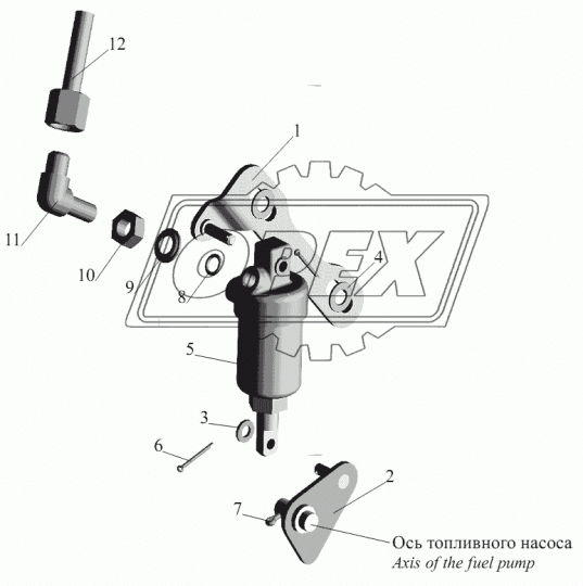 544008-3570234-700 Трубка со шлангом МАЗ