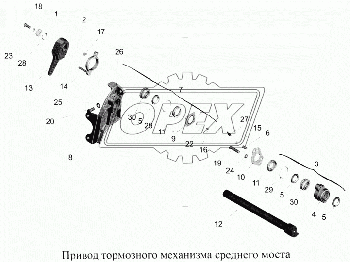 64221-3519212 Кронштейн тормозной камеры МАЗ МАЗ