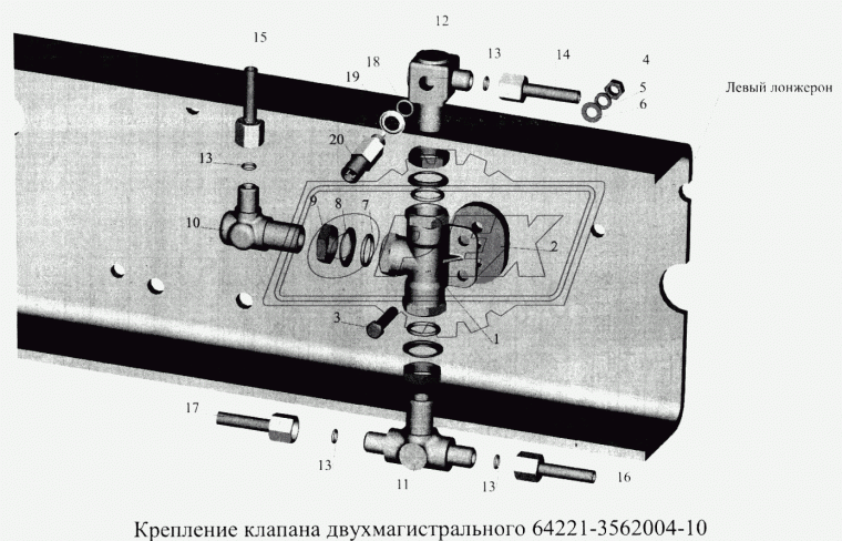 64221-3562030 Прокладка ОЗАА