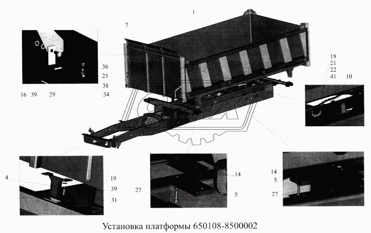 370904 Болт ГОСТ-7798 М22х180х1,5 Р=55 К=30 под шплинт МАЗ
