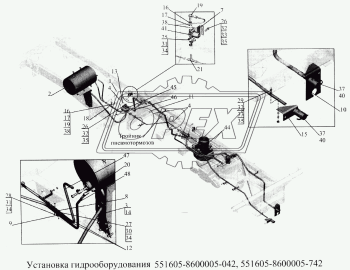 551605-8609020-042 Шланг всасывающий МАЗ
