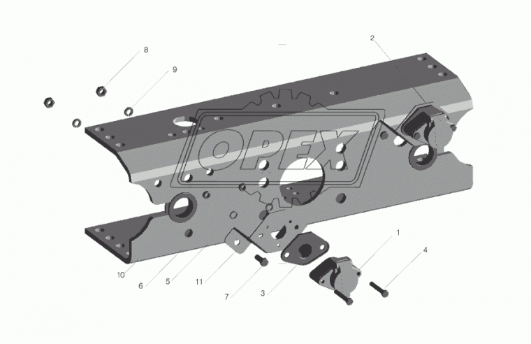 63031-3723140-10 Кронштейн розеток МАЗ