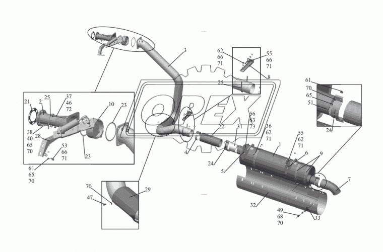 555102-1203063-060 Кронштейн глушителя МАЗ