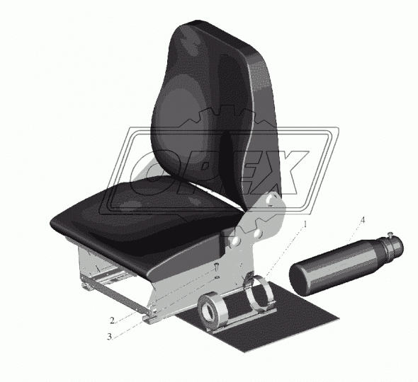 64229-3910020 Кронштейн огнетушителя МАЗ
