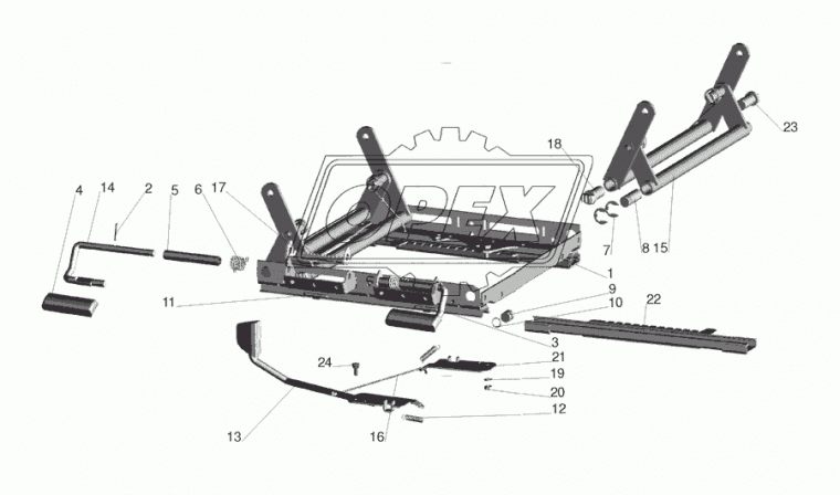 6430-6804099-010 Стяжка механизма рег.сиденья МАЗ