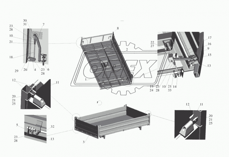 555103-8505103 Рычаг запора МАЗ