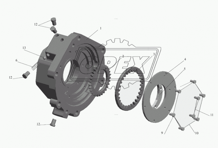 53372-4202080 Шестерня ведущая (фвнутр=65; Z=29 h=8) МАЗ