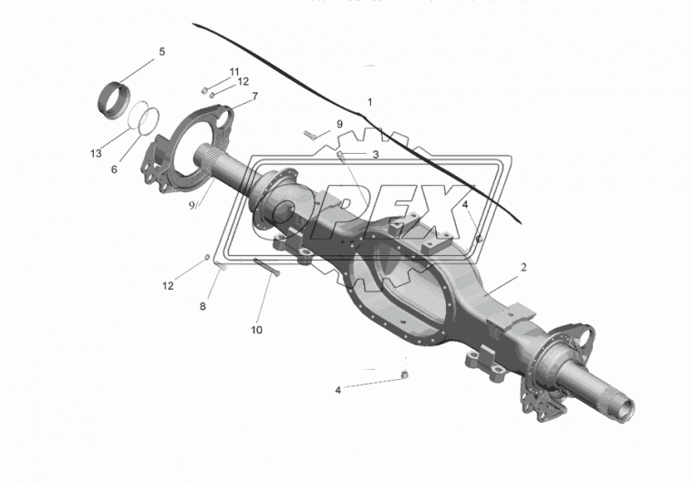 54321-2401010-030 Картер заднего моста МАЗ