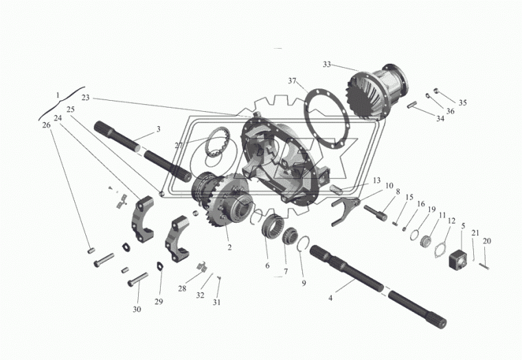 54323-2403010-021 Дифференциал ЗМ Z=24 U=5.49 МАЗ