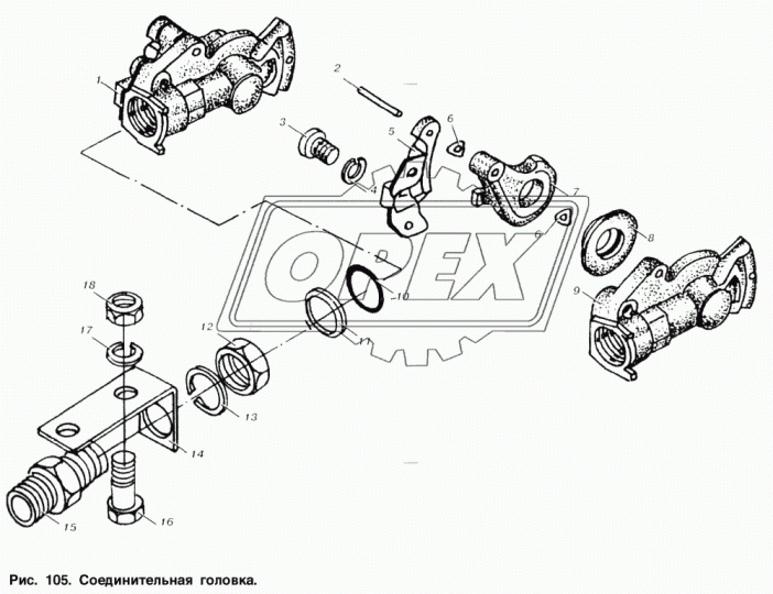 100-3521120 Уплотнитель (РТИ) ф16х41 h=10 h1=6 головки типа ПАЛМ КАМАЗ-УВК