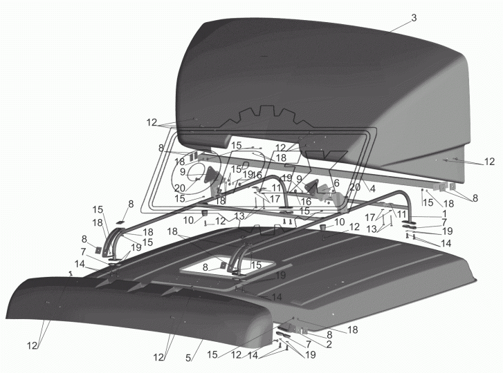 500AC-8503186 Прокладка (РТИ) ф9х38 L=30 конусная задних брызговиков БРТ
