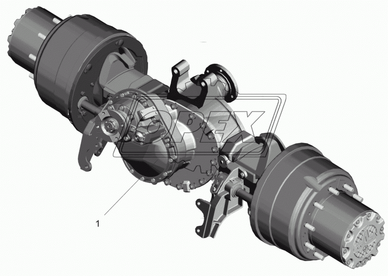 6303-2500012-670 Мост средний МАЗ