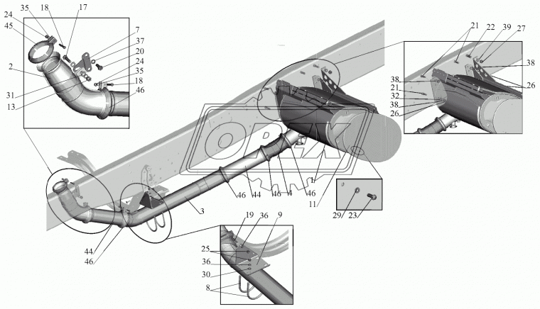 650136-1203009 Труба приемная МАЗ