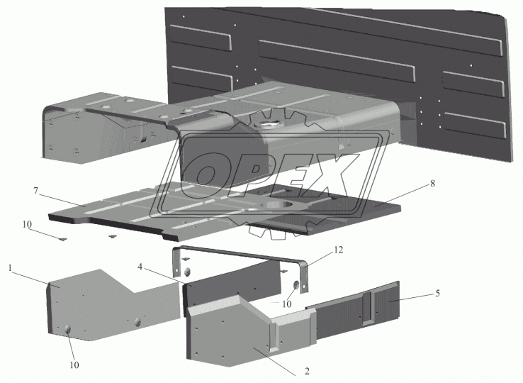 6430-5112114 Прокладка правая ОЗАА